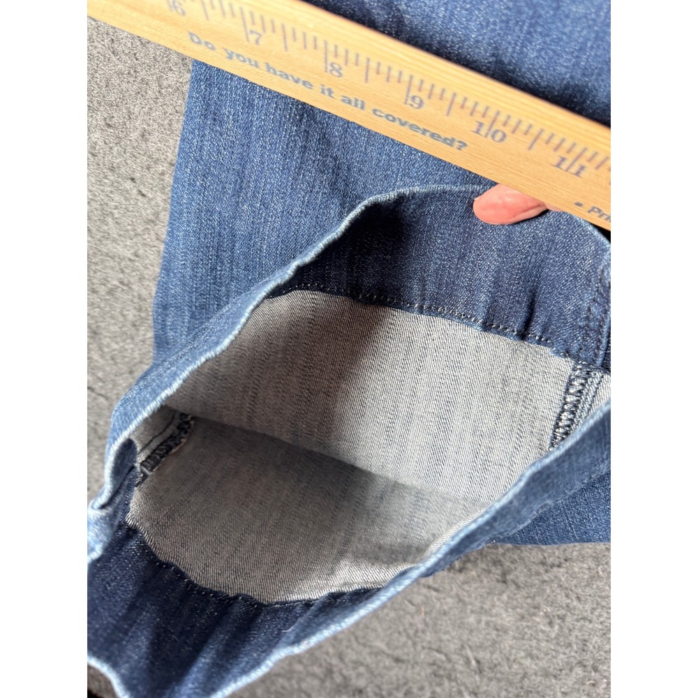 Ariat Denim Trouser Jeans Womens 28R Medium Wash Flare Wide Leg Mid Rise 13423 - Picture 14 of 14